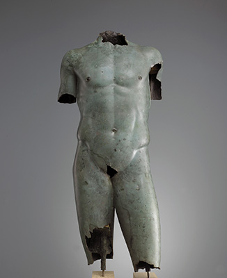 a bronze torso of a male youth taken from the 2008 exhibition Tomb treasures from Ancient Georgia